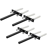 Antrader Set of 4 Floating Shelf Brackets, 4-Inch(Deep) Concealed Blind Shelf Support for Raw Woo...