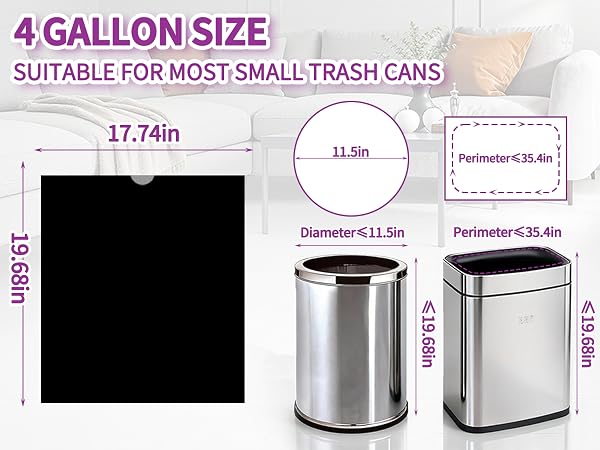 4 gallon trash bag