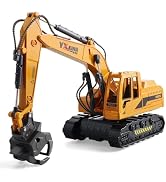 victob ABS Diecast Timber Grab Truck Toy for Boys Ages 3-12, Friction Powered Metal Construction ...