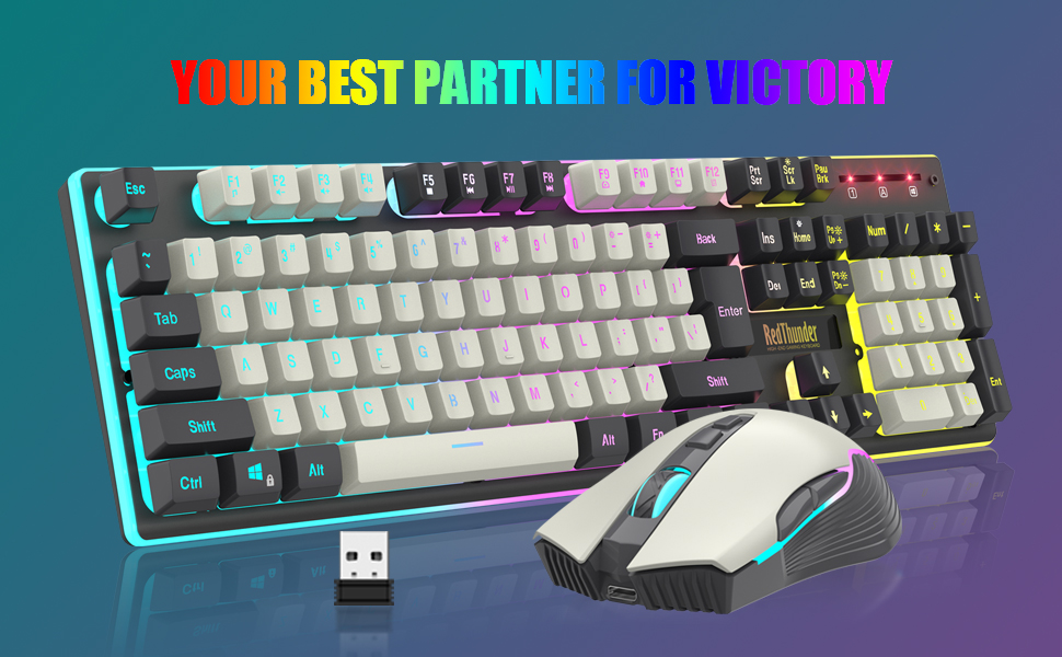 white gray wireless gaming keyboard