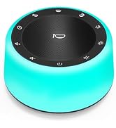 Kipcush Automatic Tibetan Singing Bowl Sound Machine - 11 Authentic Tones, Night Light, Timer & T...