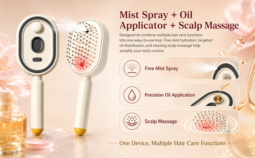 Electric Spray Air Cushion Massage Comb