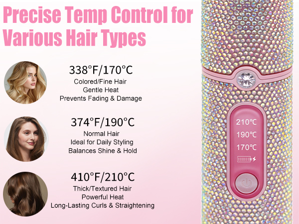 Precise Temp Control for Various Hair Types