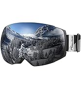 OutdoorMaster Ski Goggles PRO - Frameless, Interchangeable Lens 100% UV400 Protection Snow Goggle...