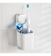TAILI Powerful Suction Toothbrush Holder for Shower Wall, No Nail, No Glue! Self-draining Shower ...
