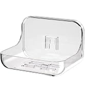 1Pc Transparent Detachable Soap Holder for Shower Wall with Drainage Hole, Perfect RV Toilet and ...