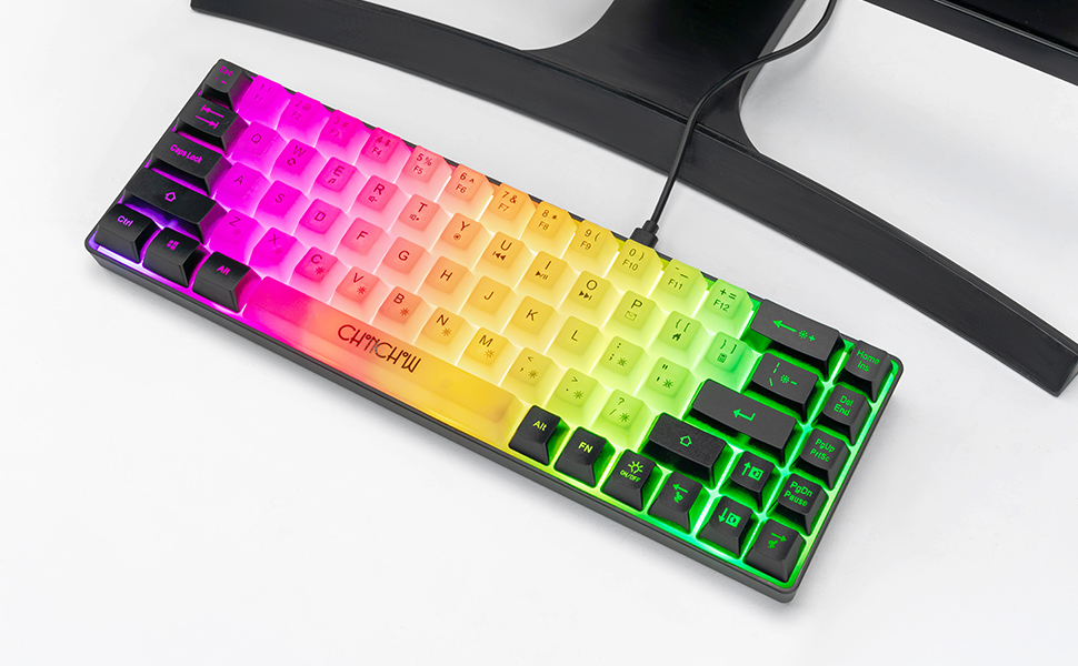 rainbow keyboard small gaming keyboard mini gaming keyboard xbox keyboard ps4 keyboard