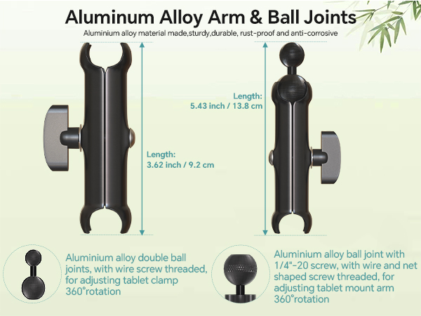Aluminum Alloy Tablet Mount Arm