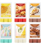 SCENTORINI Wax Melts Summer Scent, Scented Wax Cubes, Soy Candle Wax Tarts for Wax Warmers, Sicil...
