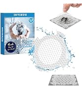 INVIHUG 25 Pack, Disposable Shower Drain Hair Catcher, Shower Drain Hair Catcher Mesh Stickers fo...