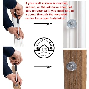 Rubber Door Stops - Shower Door Bumpers - Small Headboard Stoppers 12 in Pack - Door Bumper
