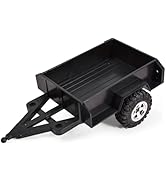 Utility RC Car Trailer with Towing Hitch for 1/18 RC Car RC Crawler TRX4M Upgrades Accessories (S...