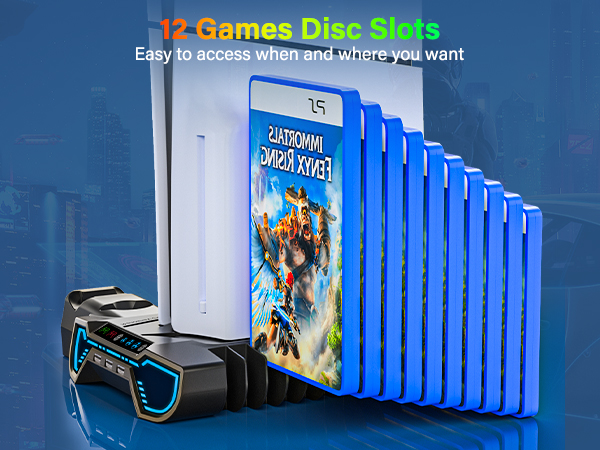 ps5 cooling stand with headset holder