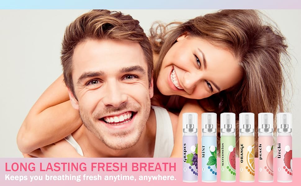 Fruit Flavor Breath Freshener 6P