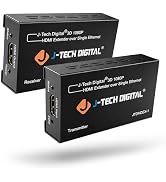 J-Tech Digital HDMI Extender over cat5e/6 1080P@200ft HDMI Balun Over Single Ethernet Supports ED...