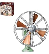 PANTASY Retro Building Set, Vintage Desk Fan Building Set, Motorized Oscillating Mechanical Brick...