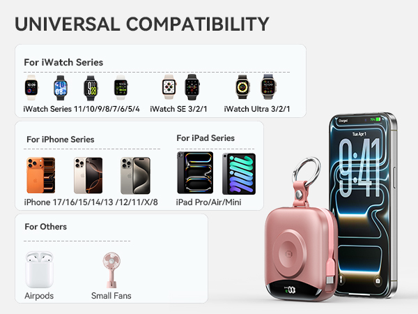 portable charger with built in cable