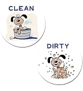 IOGOG Dishwasher Clean Dirty Sign, Funny Dog Double-Sided Sliding Clean Dirty Magnet for Dishwash...