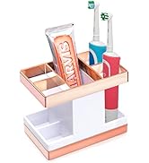 Chintu Kids Toothbrush Holder Set Rust Free Family Toothpaste Holder for Bathroom Countertop, Pla...