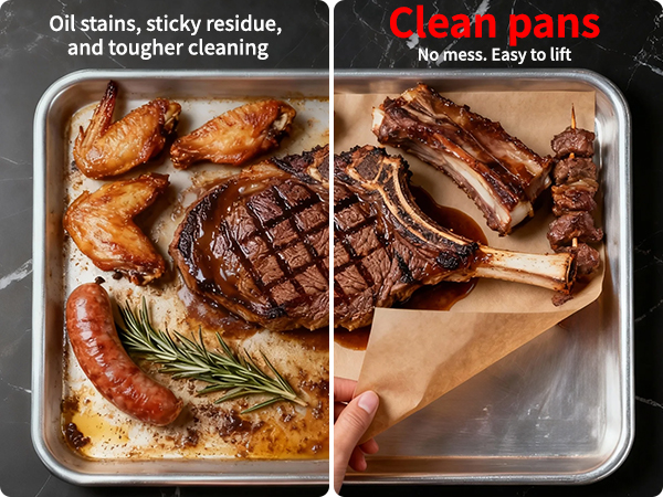 parchment paper sheet baking