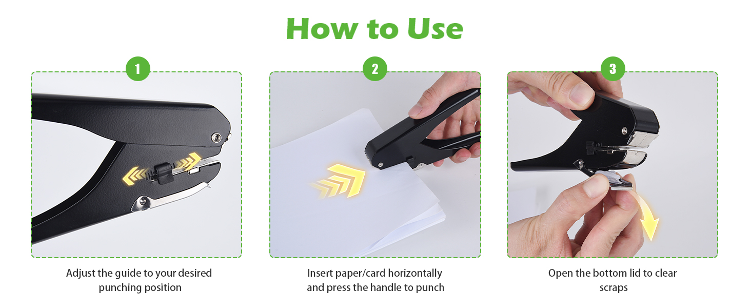 Slot Punch, id badge hole puncher, badge hole punch for id cards