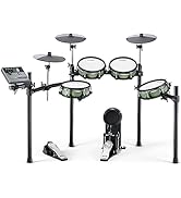 Donner DED-500 Electric Drum Set with Industry Standard Mesh Heads and Included BD Pedal for Opti...