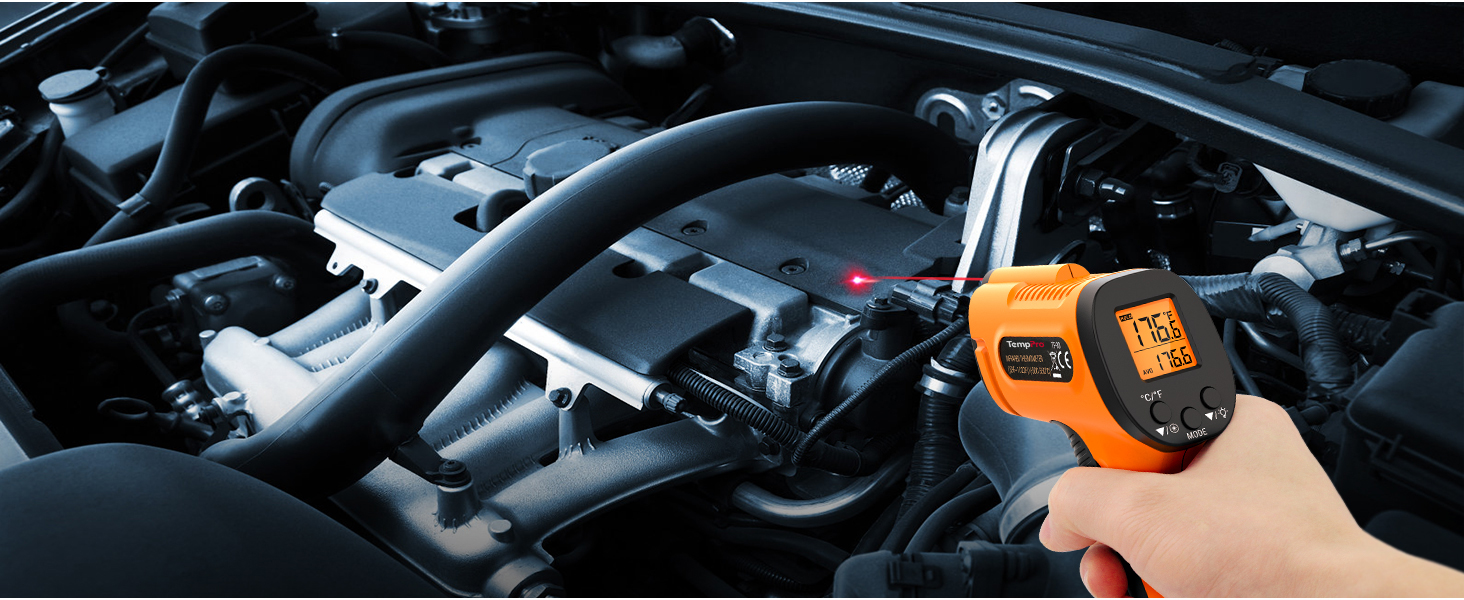 ir temperature gun for garage perform, car engine checking, enging repairing temp gun thermometer