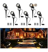 L LOHAS LED 5W Low Voltage Landscape Lighting, 12V 24V Outdoor Spot Lights with Connectors, IP66 ...