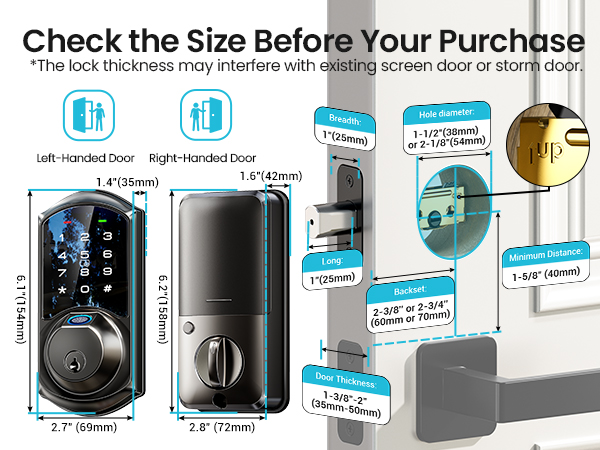 exterior door lock set with deadbolt