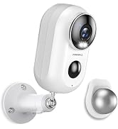 ZUMIMALL Security Cameras Wireless Outdoor with Magnetic Mount, 2.4G WiFi Outdoor & Indoor Batter...