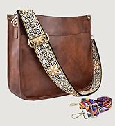 KlaOYer 2 Adjustable Strap Bag,Crossbody Bags Women,Guitar Strap Purse,Vegan Handbags Soft Should...