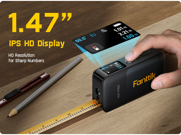 Fanttik A10 Pro 2-in-1 Digital Laser Tape Measure with HD IPS Color Display