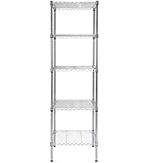 Finnhomy Heavy Duty 5 Tier Wire Shelving Unit, 18x18x59-inches 5 Shelves Storage Rack, Metal Shel...