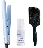 InStyler Wanderlust Mini Flat Iron 0.75" Travel Straightener Bundled with Solutions Protect Foam ...