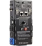MFL. 15-Plug Audio Cable Tester Line Finder Black 15-in-1 Cables Checker 10-Way Switch Wire Track...