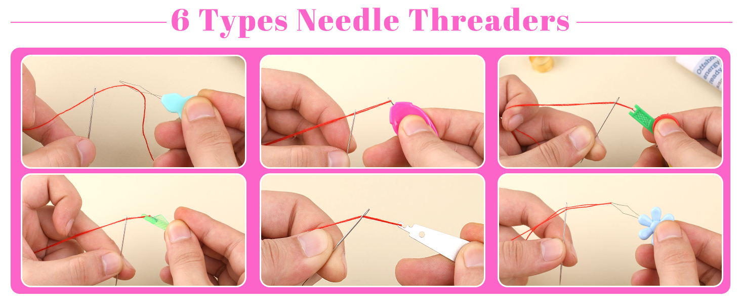 Fedmut Needle Threaders for Hand Sewing Embroidery Needle Threader Tool for Hand Sewing