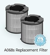 2 Pack Replacement Filter for AirHub A068 & A068S Air Purifier, 3-Stage True HEPA Filter with Act...