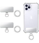 MoKo 2pcs Phone Tether Tab, Stainless Steel Cell Phone Lanyard Pads, Phone Strap Replacement Part...