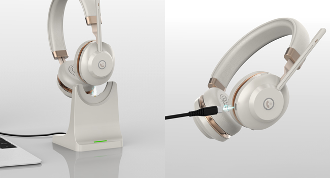 computer headset with microphone