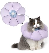H HIDREAM Cat Cone Collar,Cute Waterproof Cat Recovery Collar,Anti-Bite Lick Wound Healing Safety...