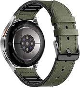 Adorve Leather Bands Compatible with Samsung Galaxy Watch 7 Band/Galaxy Watch 6 Band 40mm 44mm, W...