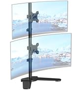Dual Monitor Stand Free Standing Desk Mount Monitor Arm Fits Two Screens up to 32 inch 22 lbs Ful...