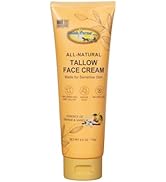 Amish Farms Tallow Face Moisturizer – Handcrafted Grass-Fed Beef Tallow Face Cream with Kaolin Cl...