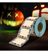 iEager Halloween 2 Inch Square Thermal Labels, Self-Adhesive Halloween Thermal Label Stickers for...