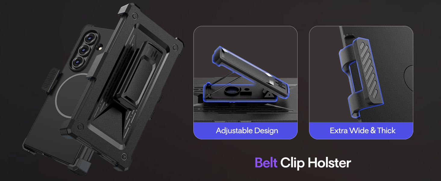 Maxdara for Z Fold 7 Magnetic Case with Belt Clip Holster