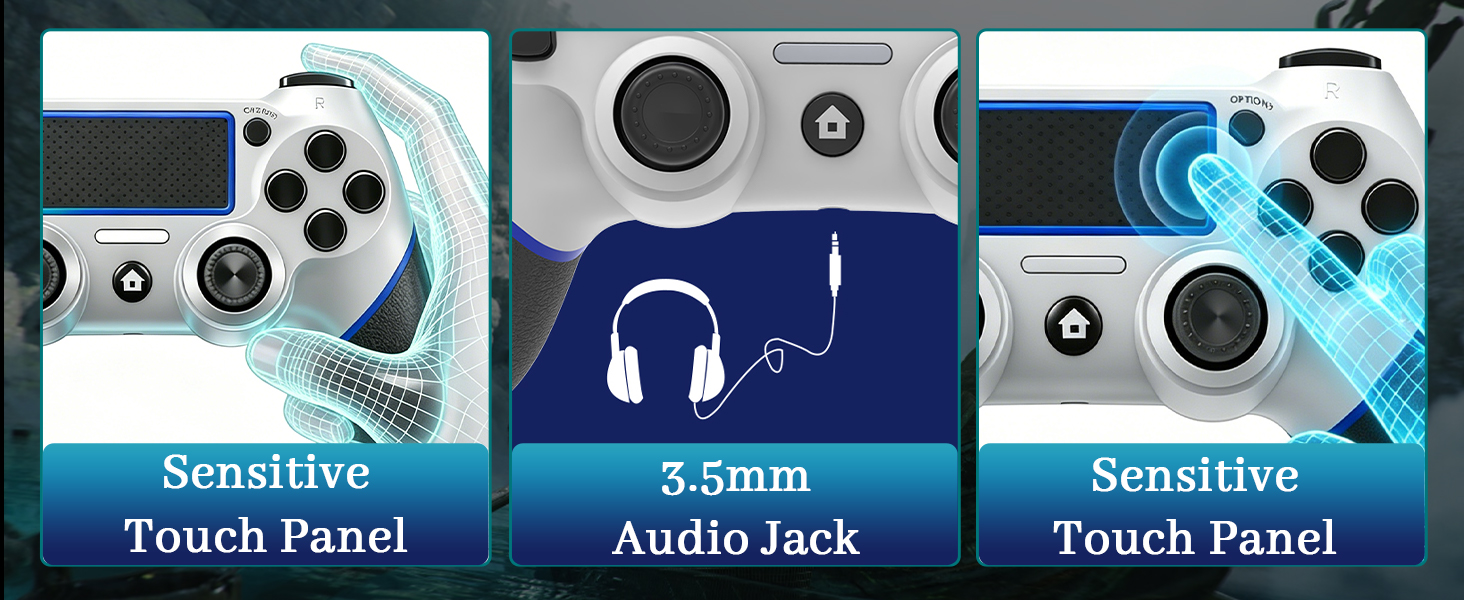 ps4 controller, playstation 4 controller, ps4 controller dualshock 4, dualshock 4,control ps4,White