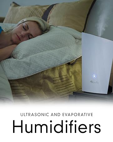 Humidifiers, woman sleeping well