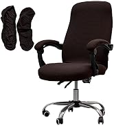 Melaluxe Office Chair Cover with Armrest Covers, Universal Stretch Desk Chair Cover, Computer Cha...