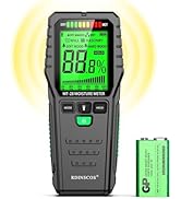 RDINSCOS Pinless Moisture Meter for Leak Detection, Water Damage Detector for Wood, Drywall, Conc...
