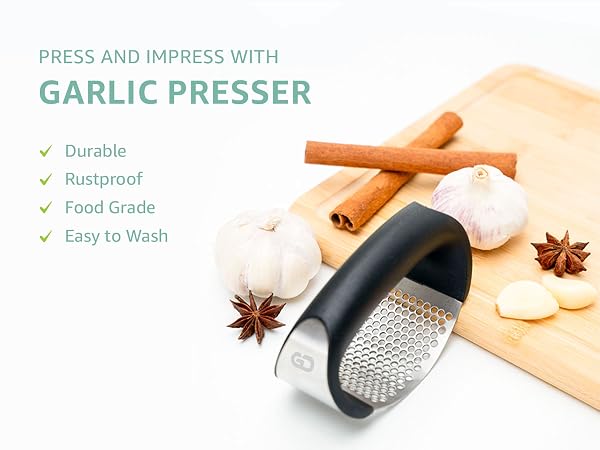 Garlic Presser and Chopper